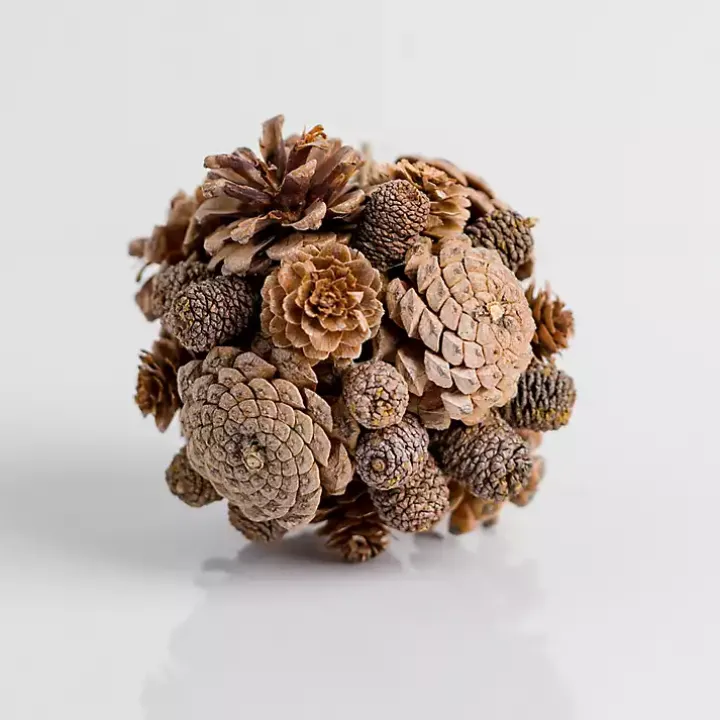 Pinecone Orb Christmas Ornament