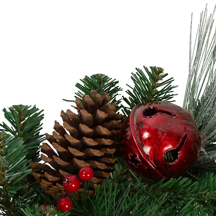 Pinecone, Plaid, & Houndstooth Christmas Garland