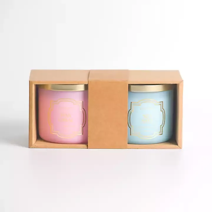 Pink Coral & Sea Salt 2-pc. Candle Set