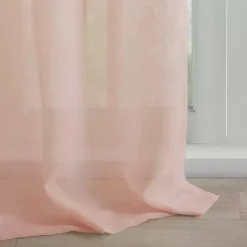 Pink Rosette Tab Top Curtain Panel, 95 in.