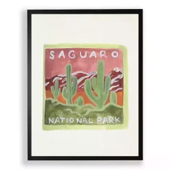 Pink Saguaro Framed Art Print