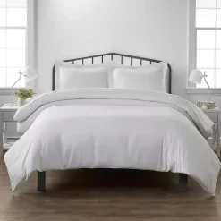 Pinstriped 3-pc. King Duvet Cover Set