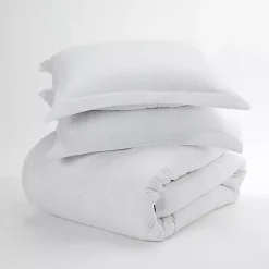 Pinstriped 3-pc. Twin Duvet Cover Set