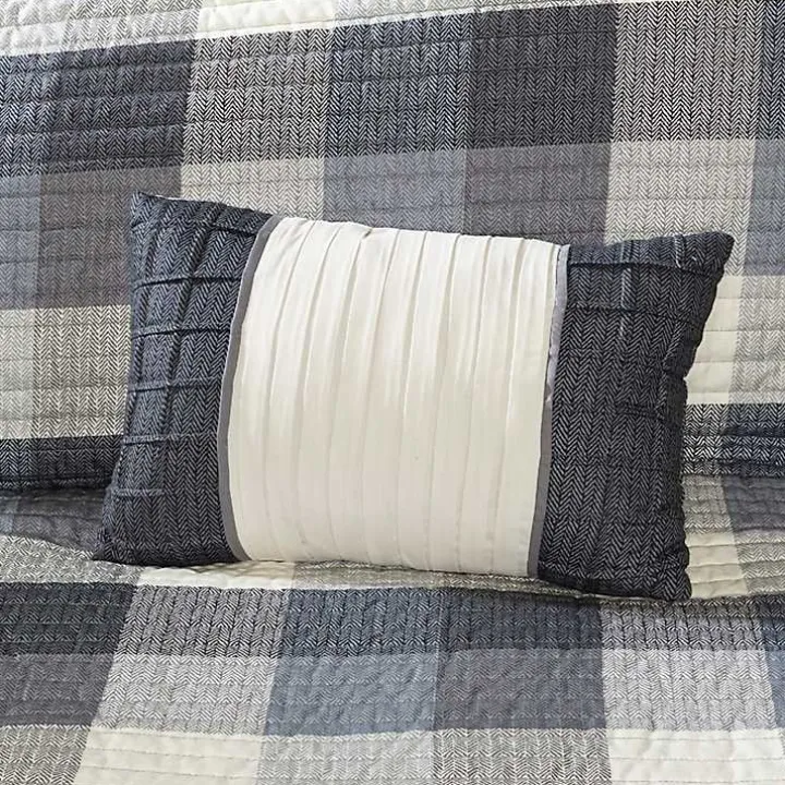 Plaid Reversible 6-pc. Full/Queen Coverlet Set
