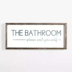Please Seat Yourself Framed Wall Plaque