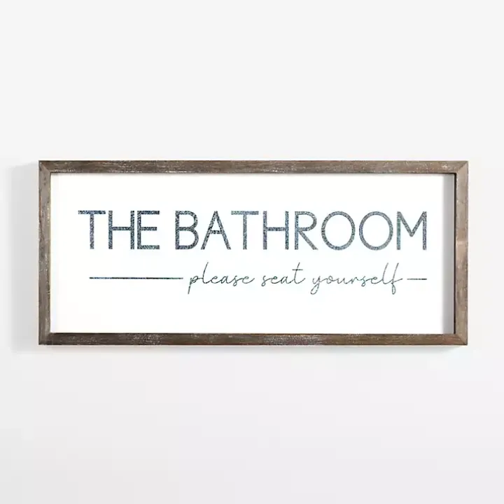 Please Seat Yourself Framed Wall Plaque