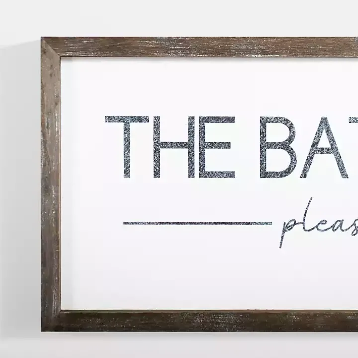 Please Seat Yourself Framed Wall Plaque
