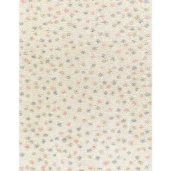 Plush Multicolor Dotted Area Rug, 5x7