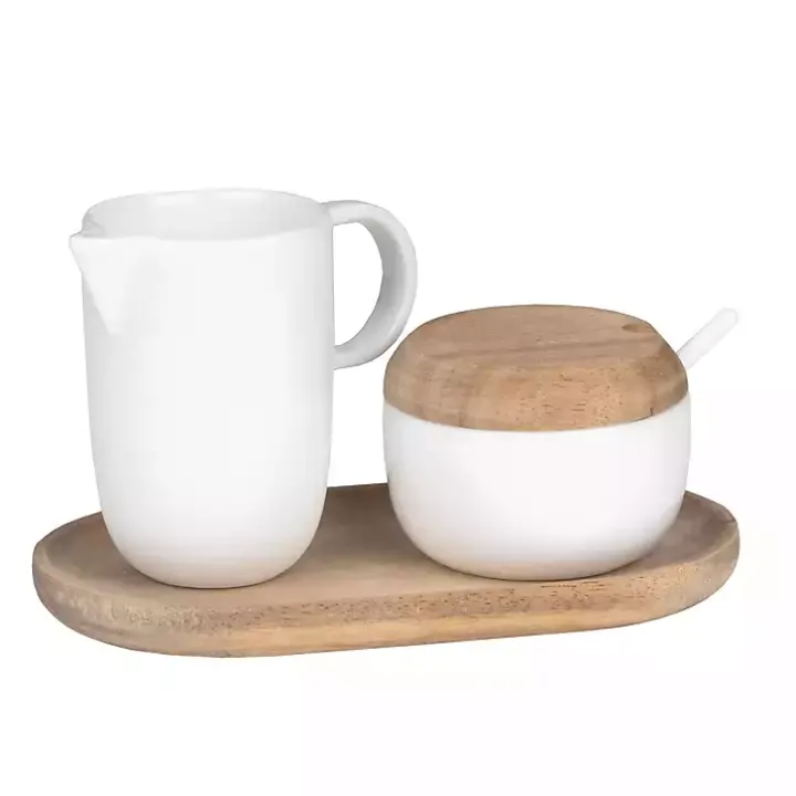 Porcelain 3-pc. Cream and Sugar Set