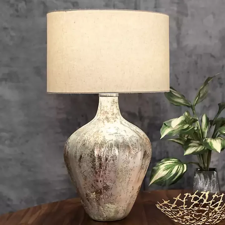 Porcini Mottled Glass Table Lamp