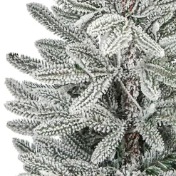 Pre-Lit Manchester Spruce in White Planter, 44 in.