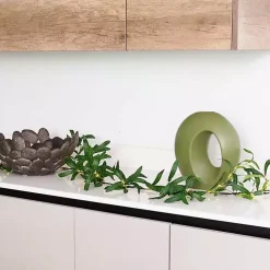 Pre-Lit Olive Branch Battery Operated Garland