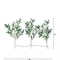 Pre-Lit Olive Branch 3-pc. Bouquet