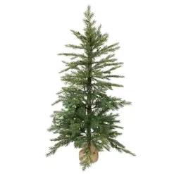Pre-lit Pinecone Christmas Tree in Burlap Sack
