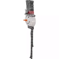 Pre-Lit Snowman with Top Hat Tree Topper