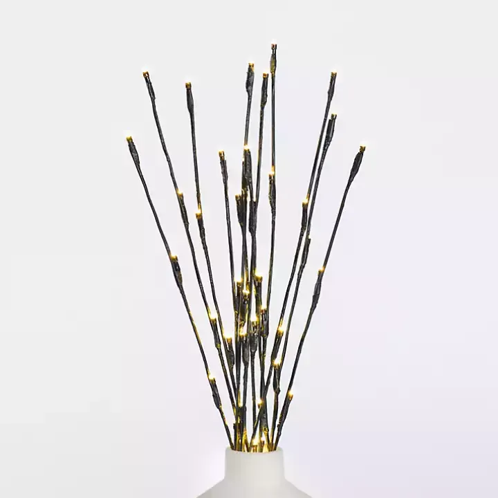 Pre-Lit Twig Branch Stems, Set of 3
