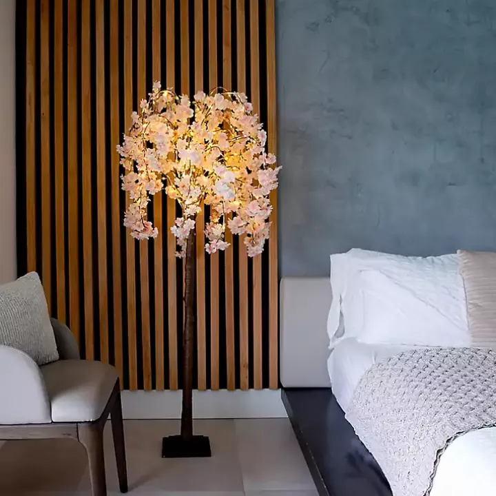 Pre-Lit Warm LED Cherry Blossom Tree, 5 ft.