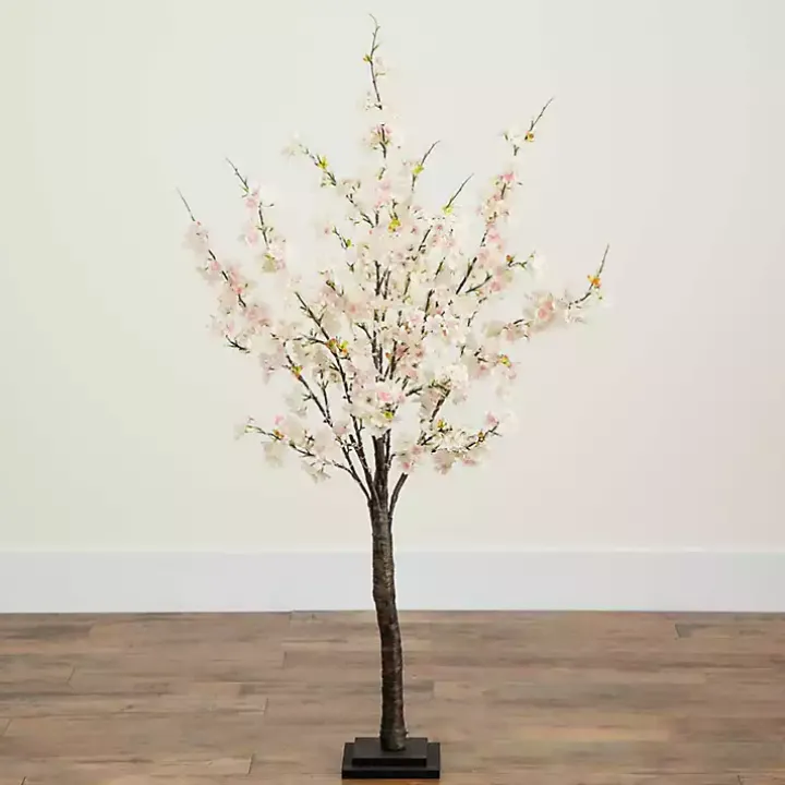 Pre-Lit Warm LED Cherry Blossom Tree, 4 ft.