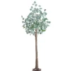 Pre-Lit Warm LED Eucalyptus Plant, 5 ft.