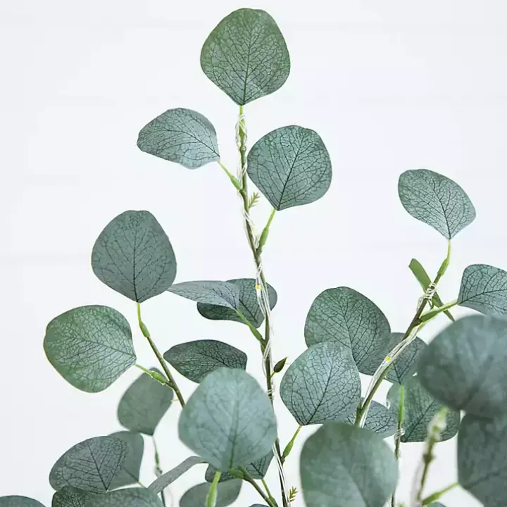 Pre-Lit Warm LED Eucalyptus Plant, 5 ft.