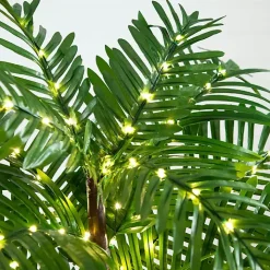 Pre-Lit Warm LED Palm Tree, 4 ft.