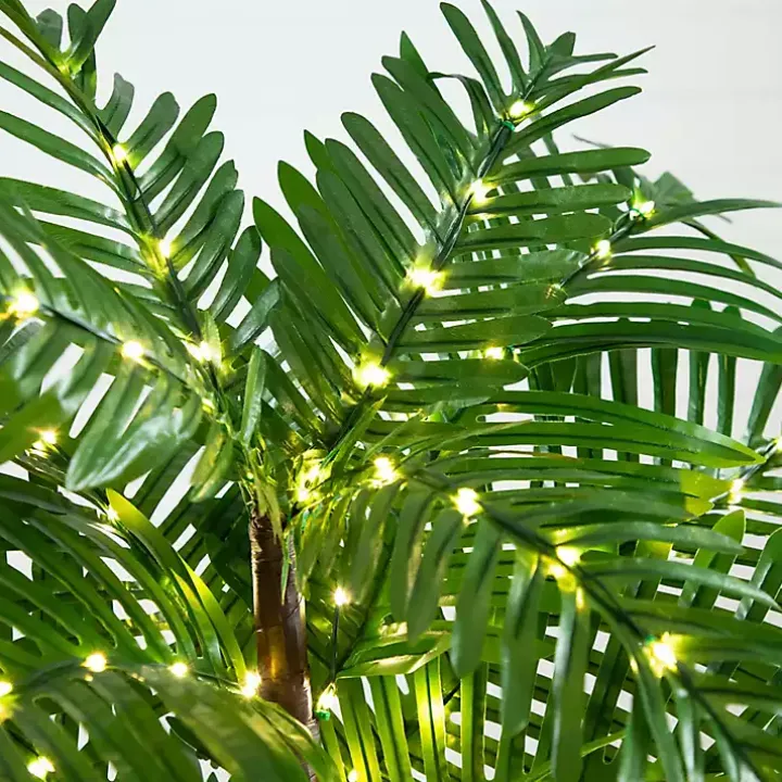 Pre-Lit Warm LED Palm Tree, 4 ft.