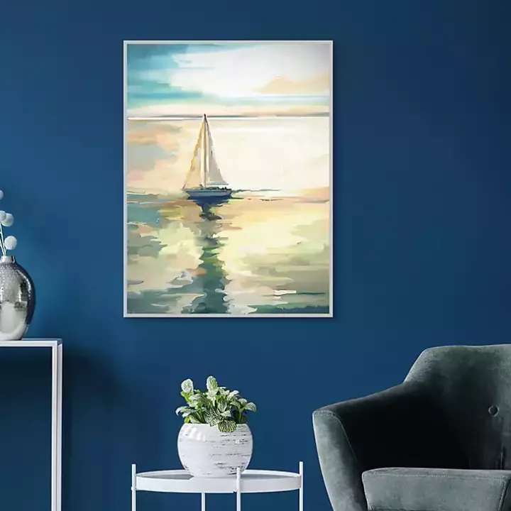Private Sail Framed Canvas Art Print
