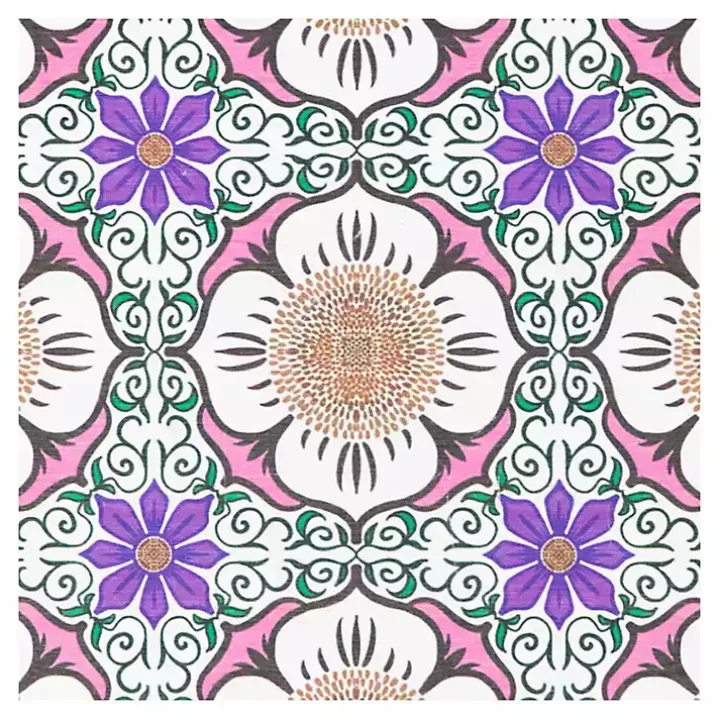 Purple Flower Stone Bath Mat