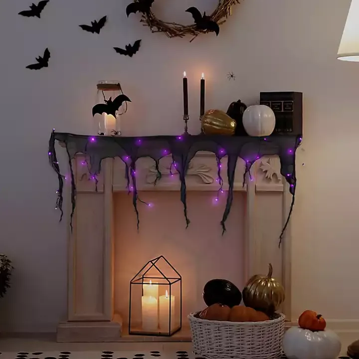 Purple LED Gauze Drape Lights