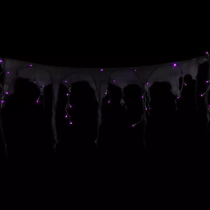 Purple LED Gauze Drape Lights