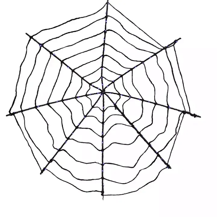 Purple LED Spider Web Decoration