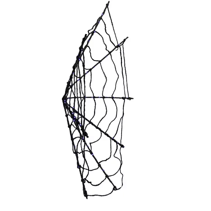 Purple LED Spider Web Decoration