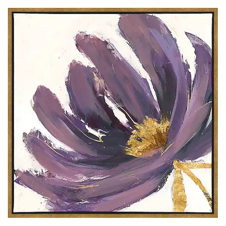 Purple Pairs Framed Canvas Art Prints, Set of 2