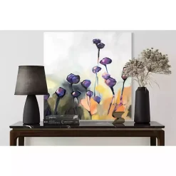 Purple Poppy Canvas Art Print