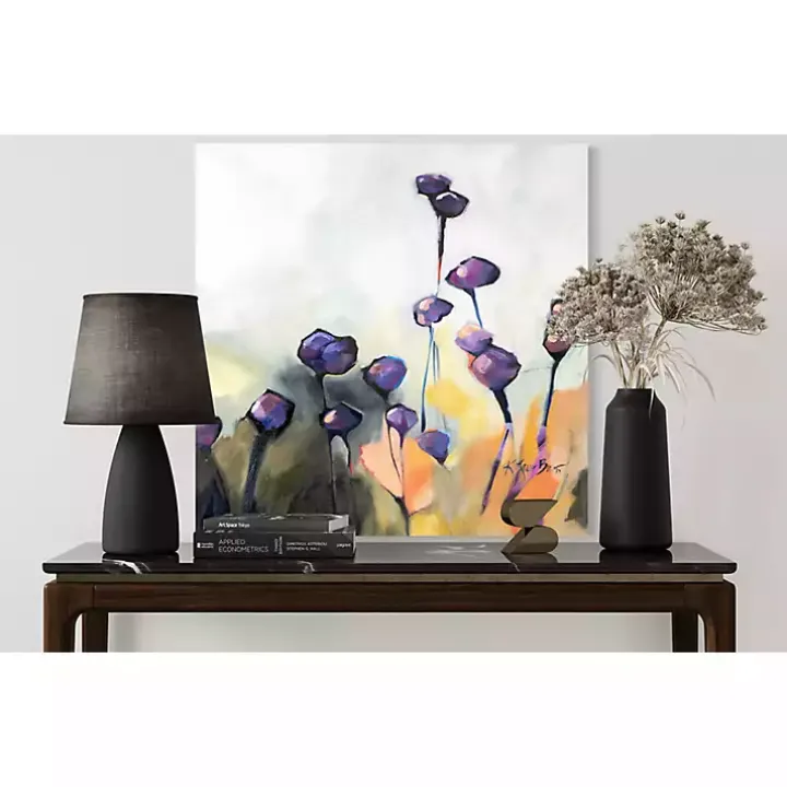 Purple Poppy Canvas Art Print