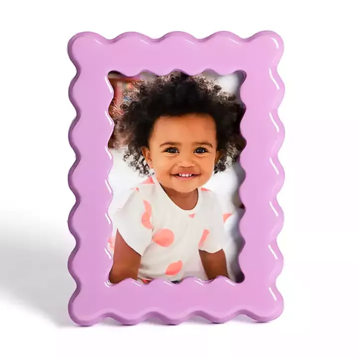 Purple Wavy Layer Picture Frame, 4x6