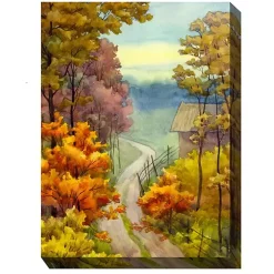 Rambling Road Outdoor Canvas Art Print