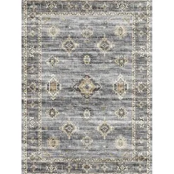 Raquel Gray Washable Area Rug, 7x9