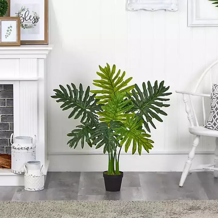 Real Touch Potted Tree Philodendron, 36 in.