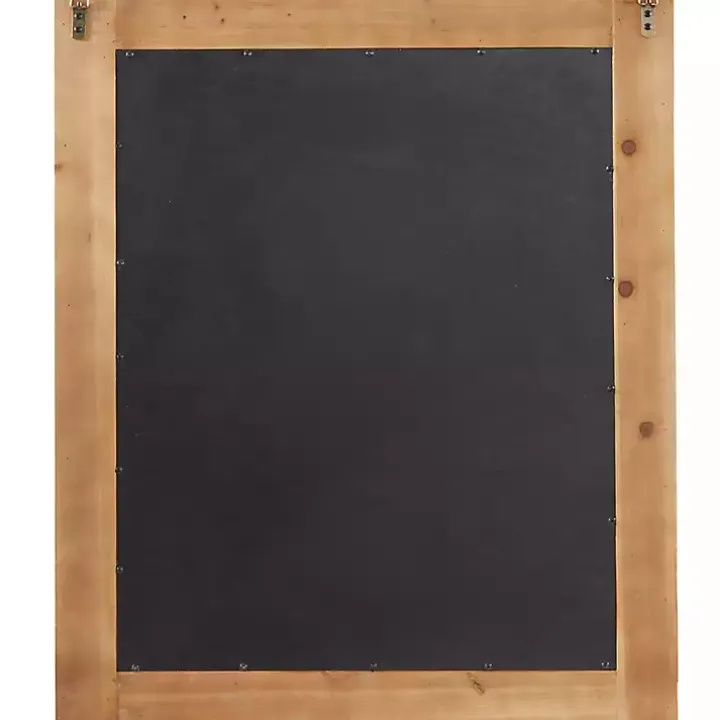 Rectangle Distressed Beaded Wall Mirror