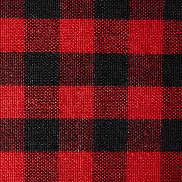 Red and Black Gingham Placemats, Set of 4