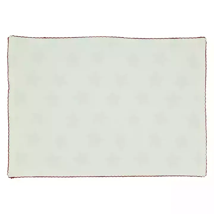 Red and Blue Star Placemats, Set of 4