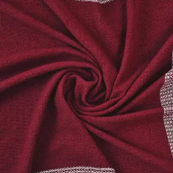 Red and White Plaid Organic Cotton Throw