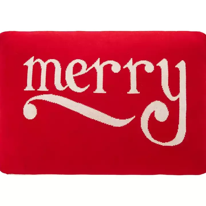 Red Be Merry Pillow