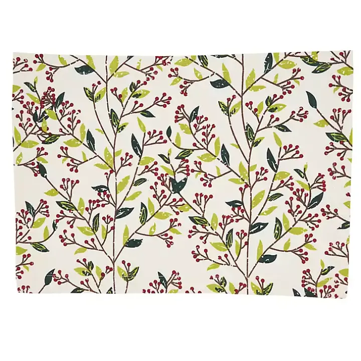 Red Berry Delight Cotton Placemats, Set of 4