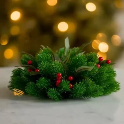 Red Berry Pine Christmas Orb