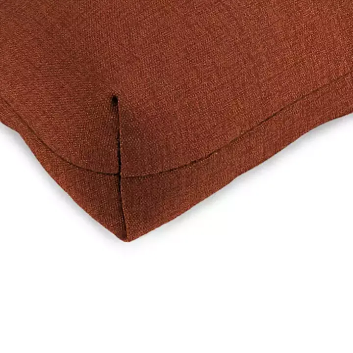 Red French Edge 3-pc. Outdoor Wicker Cushion Set