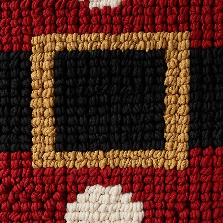 Red Knit Santa Belt Pillow