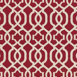 Red New Geometric Outdoor Chair Cushion
