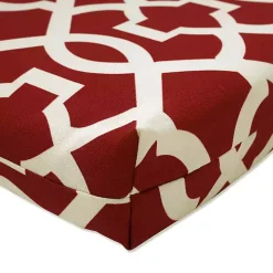 Red New Geometric Outdoor Chair Cushion